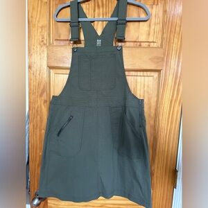 Title Nine size large olive green jumper minidress